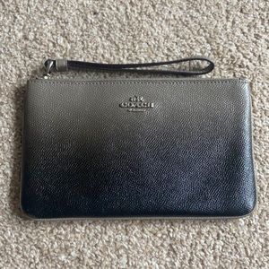 Charcoal Ombré Coach Wristlet Wallet